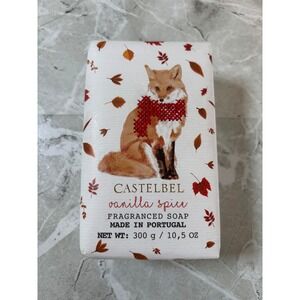 Castelbel Vanilla Spice Fragranced Soap 10.5oz Made in Portugal‎ Fox Leaf Print